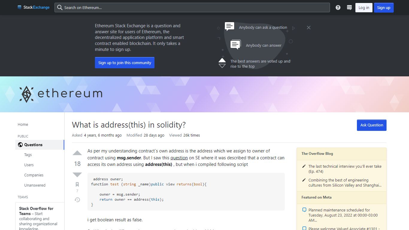 What is address(this) in solidity? - Ethereum Stack Exchange